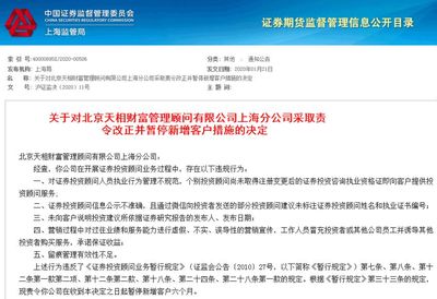 监管拉清单,帮你防套路!这32家投资咨询机构 &ldquo;有问题&rdquo;